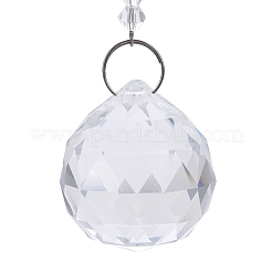Граненый хрустальный шар люстра Suncatchers призмы AJEW-G025-A01
