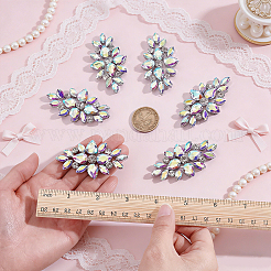 Accessoires d'ornement en verre strass&nbsp;DIY-WH0308-990B