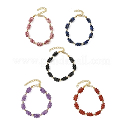 Bracelets en perles de raisin en pierre naturelle mélangée pour femmes&nbsp;BJEW-JB14249