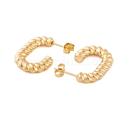 Orecchini a cerchio in acciaio inossidabile 304 con placcatura ionica (ip) per donna&nbsp;EJEW-P279-06G