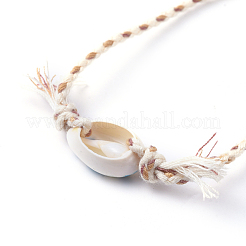 Регулируемые плетеные браслеты из бисера BJEW-JB05152