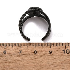 304ステンレススチールカフリング部品  ラウンドベゼルカップリングセッティング  イオンプレーティング（ip）  ブラック  14mm  18mm  トレイのサイズ：8mm&nbsp;STAS-P454-01A-B