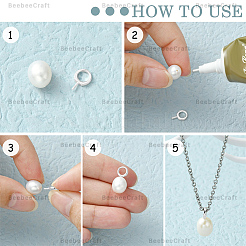 10 шт. 925 серебряных шурупа для крепления колышков STER-BBC0008-52P