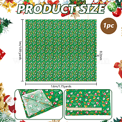 Хлопчатобумажные ткани с рождественской тематикой&nbsp;DIY-WH0622-374A