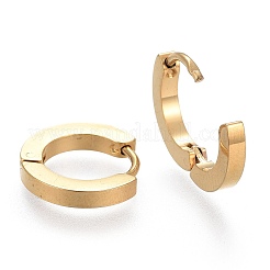 Серьги-кольца Huggie Hoop из нержавеющей стали 304&nbsp;LS-EJEW-L252-034B-G