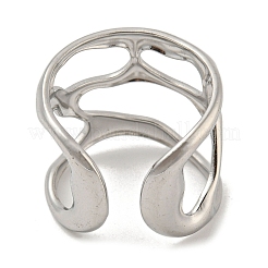 Anello polsino aperto in acciaio inossidabile 304 anti-ossidazione&nbsp;RJEW-C067-25P