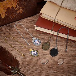 DIY-Kits für leere ovale Anhängerdekorationen&nbsp;HJEW-AB00677