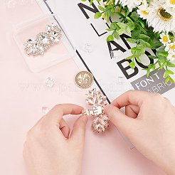 2шт украшения для обуви из сплава со стразами&nbsp;AJEW-FG0003-73A