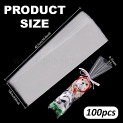 100шт прямоугольные пластиковые упаковочные длинные пакеты PE-PH0001-07