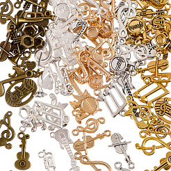 1 комплект подвесок в виде музыкальных инструментов из цинкового сплава в тибетском стиле&nbsp;FIND-SC0019-43