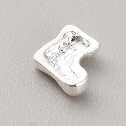 クリスマステーマの合金カボション  ネイルアートの装飾の付属品  銀  クリスマスソックス  6x6x1.5mm&nbsp;DIY-WH0430-074H-S