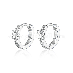 925 серьги-кольца из стерлингового серебра с бабочками HS1803-1