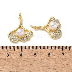Messing micro pave klar zirkonia charme&nbsp;KK-P351-03A-G
