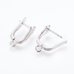 Латунные серьги обруча ZIRC-F088-062P