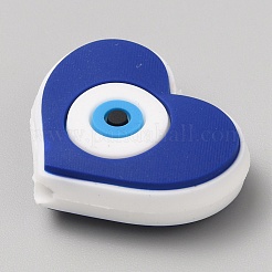 Böser Blick PVC-Kunststoffperlen&nbsp;LS-SIL-SZC0005-08D