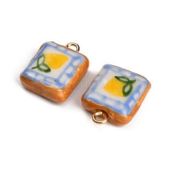 Porcelaine artisanale avec pendentifs en laiton&nbsp;PR-CBAB520-09A
