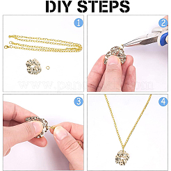 20 шт. 5 латунных соединительных подвески KK-BC0008-13