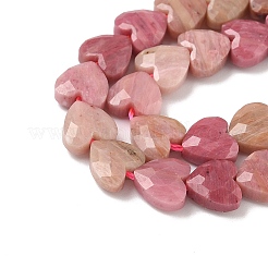 Природные родонит бисер нитей G-D316-B06