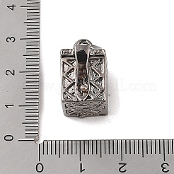 Резные прямоугольного параллелепипеда стойки покрытие латунь молитва коробка подвески KK-L101-28B