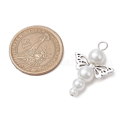 Подвески из перламутровых стеклянных бусин&nbsp;PALLOY-JF03203-06