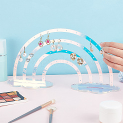 Акриловый дисплей серьги стойки EDIS-WH0016-14