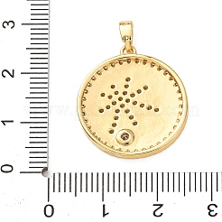 Messing Micro Pave Strass Anhänger&nbsp;KK-Z161-01G-03