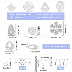 Наборы для изготовления сережек с подвесками своими руками DIY-UN0002-60