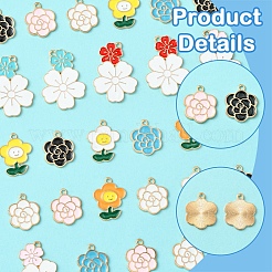 28шт 10 стиля подвески из сплава с эмалью&nbsp;ENAM-FS0002-16