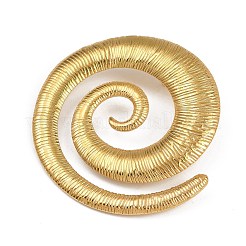 オーシャン 304 ステンレススチールペンダント  ゴールドカラー  スパイラル  44x41x2.5mm  穴：6mm&nbsp;STAS-D377-02D-G