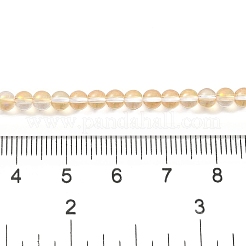 Прозрачные стеклянные бусины гальваническим пряди&nbsp;GLAA-T032-T4mm-C13