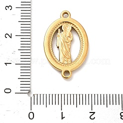 304 нержавеющая сталь стразы овальные с подвесками-соединителями Saint Jude&nbsp;STAS-H479-01G