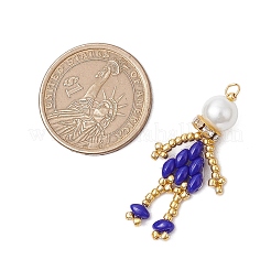 Подвески в виде человека из стеклянных бус PALLOY-MZ00523