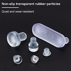 300 шт. 6 стиля резиновый бампер для шкафа DJEW-CA0001-08