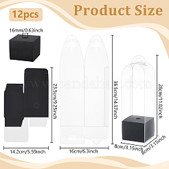 Boîtes d'emballage de fleurs simples en PVC transparent&nbsp;ABAG-WH0045-32C