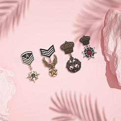 4 шт. 4 подвески-талисманы в виде орла JEWB-FH0001-15