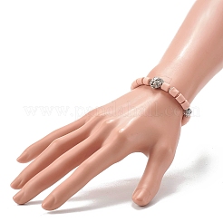 Bracciali elasticizzati fatti a mano con perle di argilla polimerica&nbsp;BJEW-JB06550