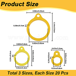60шт. 3-х стильный силиконовый кулон&nbsp;SIL-GF0001-38