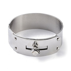 Браслеты из нержавеющей стали 304 в форме пончика BJEW-G700-07B-P