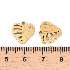 Подвески из нержавеющей стали 304 со стразами&nbsp;STAS-Z188-02G