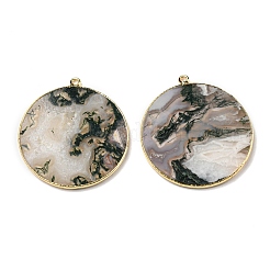 Природные моховой агат подвески G-E526-10J