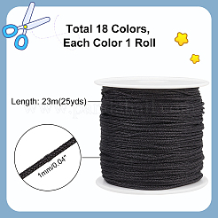 18 Rolle Chinlonfaden in 18 Farben&nbsp;OCOR-PH0002-61