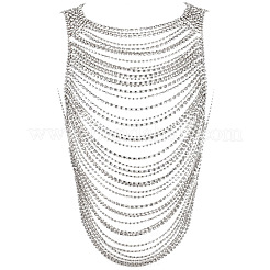 Chaînes de corps sexy en alliage de cristal strass multicouches pour boutique de nuit&nbsp;WG459FD-01