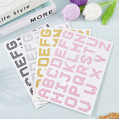 8 лист 4 цвета буквы a~z акриловые стразы горячей фиксации DIY-CP0012-52