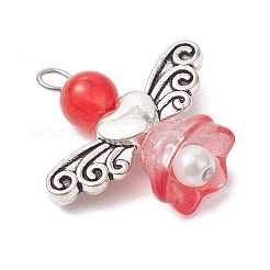 Pendentifs en perles de verre nacrées&nbsp;PALLOY-JF03205-02