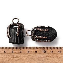 Подвески из натуральных черных турмалиновых самородков&nbsp;G-B150-04R