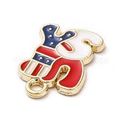 Подвески из сплава с эмалью в стиле американского флага&nbsp;ENAM-M046-05G