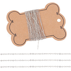 Catene a forma di cuore in ottone saldato da 4 m&nbsp;CHC-TADJ0001-05P