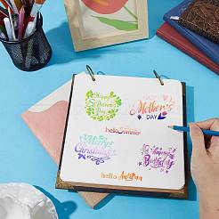 Пластиковые штампы&nbsp;DIY-WH20018-0134