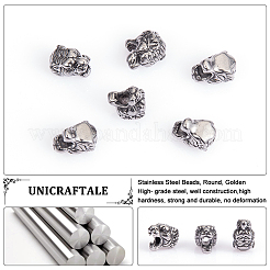 304 Edelstahlperlen&nbsp;STAS-UN0006-63AS
