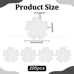 Пластиковые держатели для воздушных шаров в форме цветка&nbsp;DIY-WH0591-188B